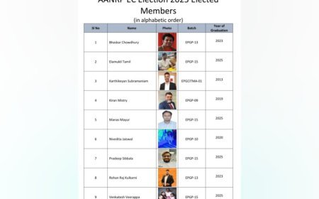 IIM Kozhikode Elects New Executive Committee (AANRP) to Lead 7000+ Global Alumni for 2025–2027 Term