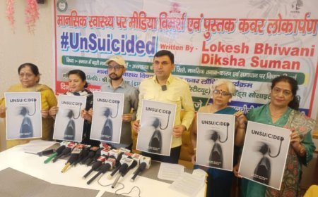 Book Cover of “UnSuicided – I Am Still Alive” Unveiled in Bhiwani; Focus on Building Emotional Support Systems for Youth