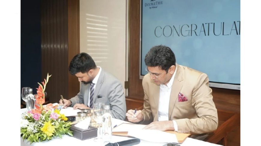 Dnyaan Prasad Global University (DPGU) School for Hospitality and Tourism by Dr. D.Y. Patil Unitech Society Signs MoU with DoubleTree by Hilton
